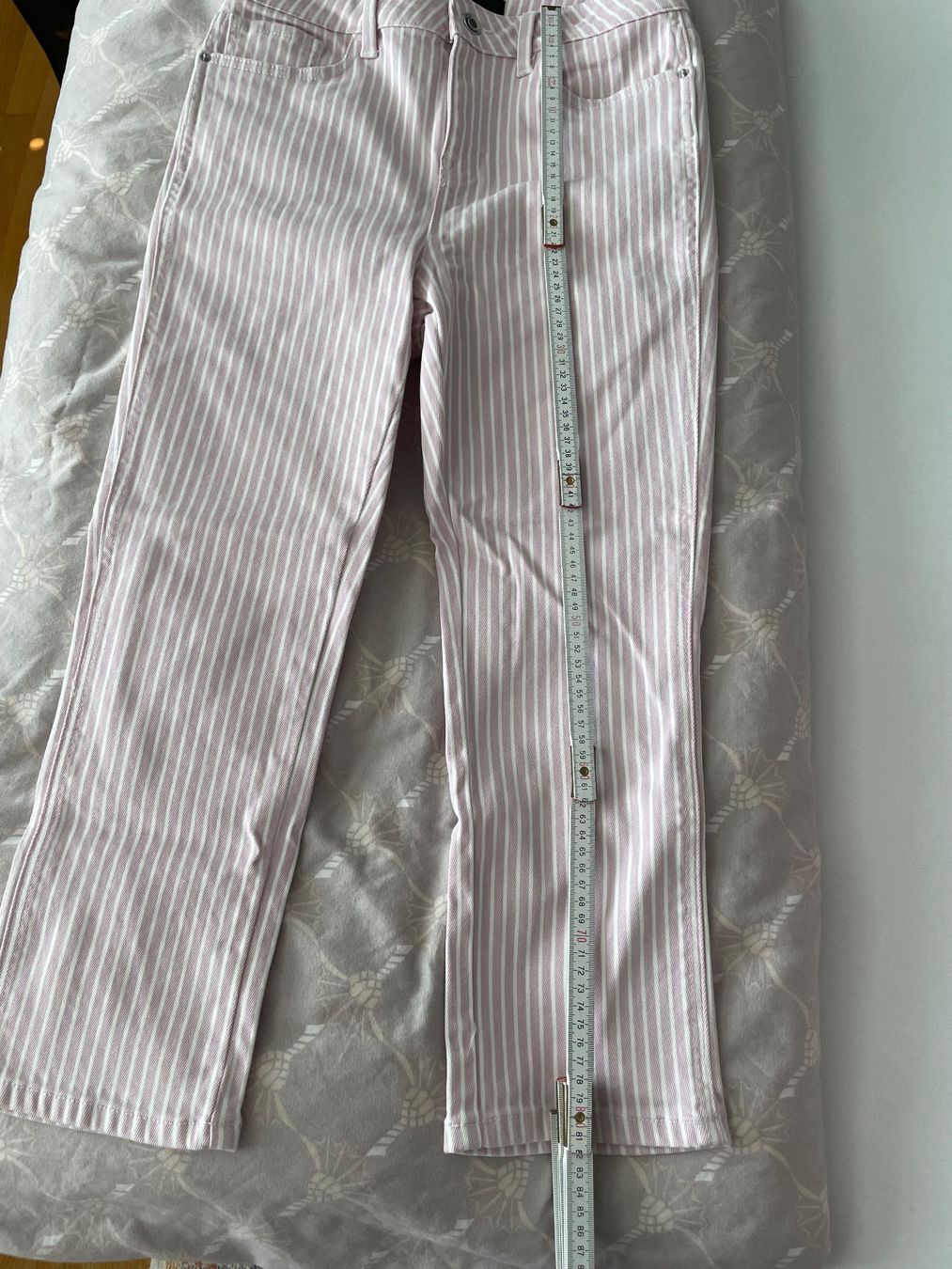 Next Jeans: Next CROPPED - Jeans Slim Fit - pink stripe – Usato da Zürich venduto da SeldaY 3