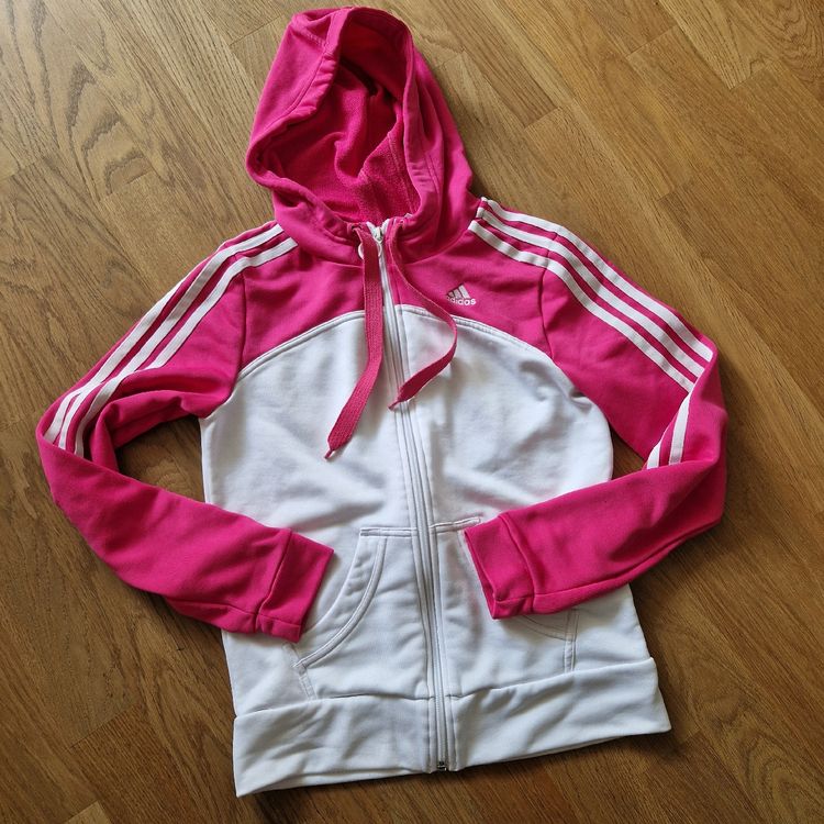 Adidas Giacche: Adidas Jacke, Grösse S, Rosa/Weiss – Usato da Nendeln venduto da Zopfie_