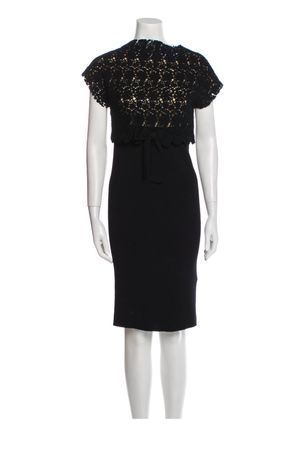 RED Valentino Rollkragen Kleid Knielang Grösse S- M