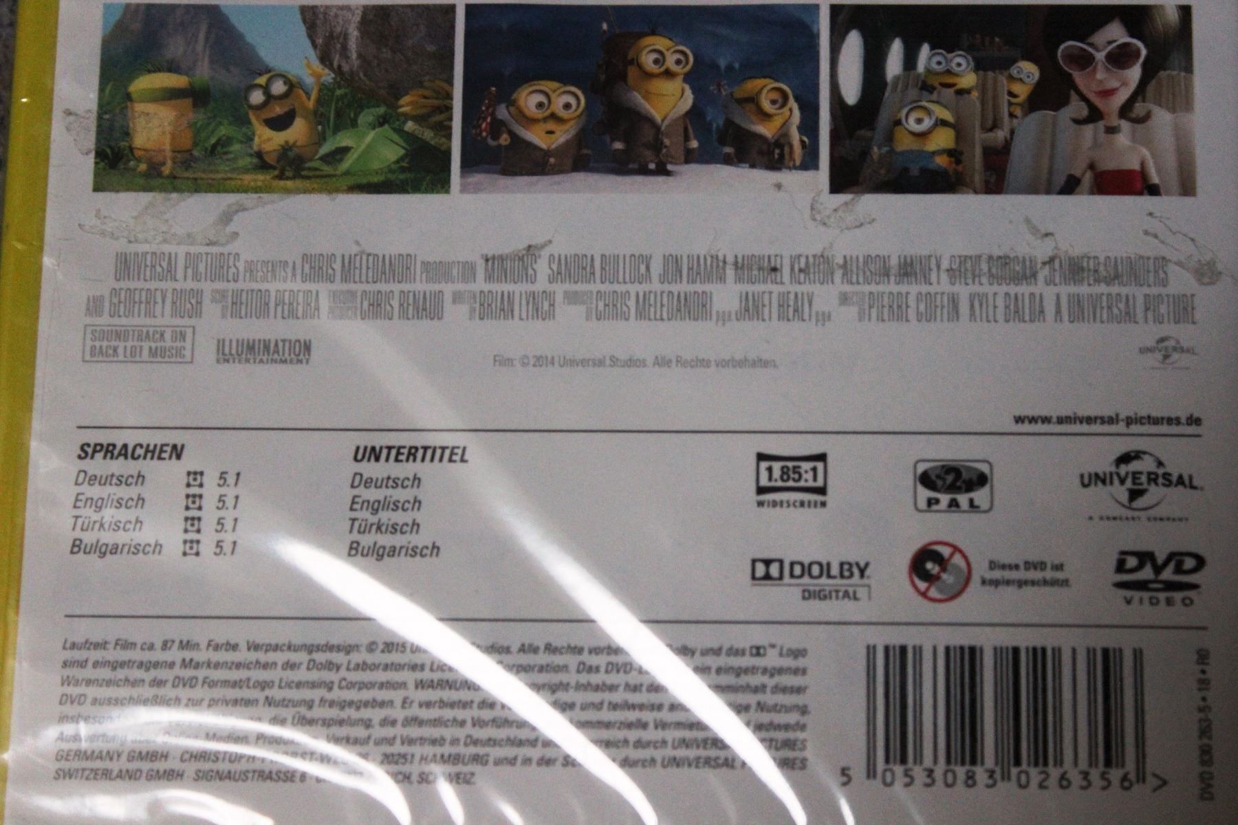 Tutti i DVDs: Minions DVD NEU (originalverpackt) – Nuovo e nell'imballaggio originale da Tübach venduto da JamesStone 3