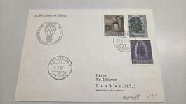 1960 3. Postballonflug Lugano Zuleitung Liechtenstein