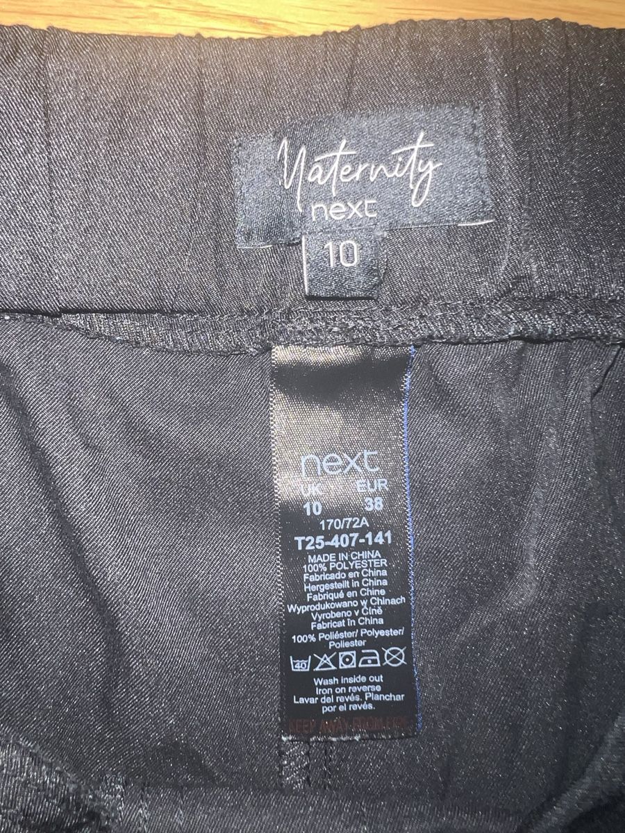 Next Pantaloni: Next Umstandshose, Gr. 38, Schwarz – Usato da Neerach venduto da priWalker93 1