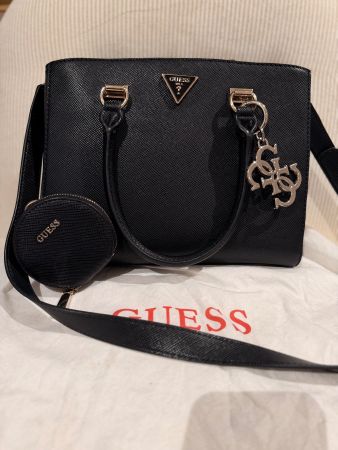 GUESS Noelle Saffiano Handtasche schwarz🖤