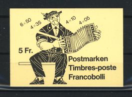 1979–1985, Volksbräuche Markenheft 78b, chromgelb SBK.– 60**