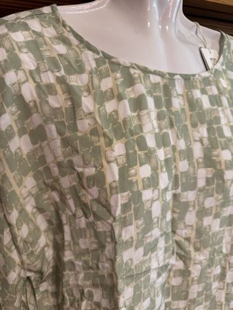 Nile Bluse Grün/Weiss, Grösse S, Neu