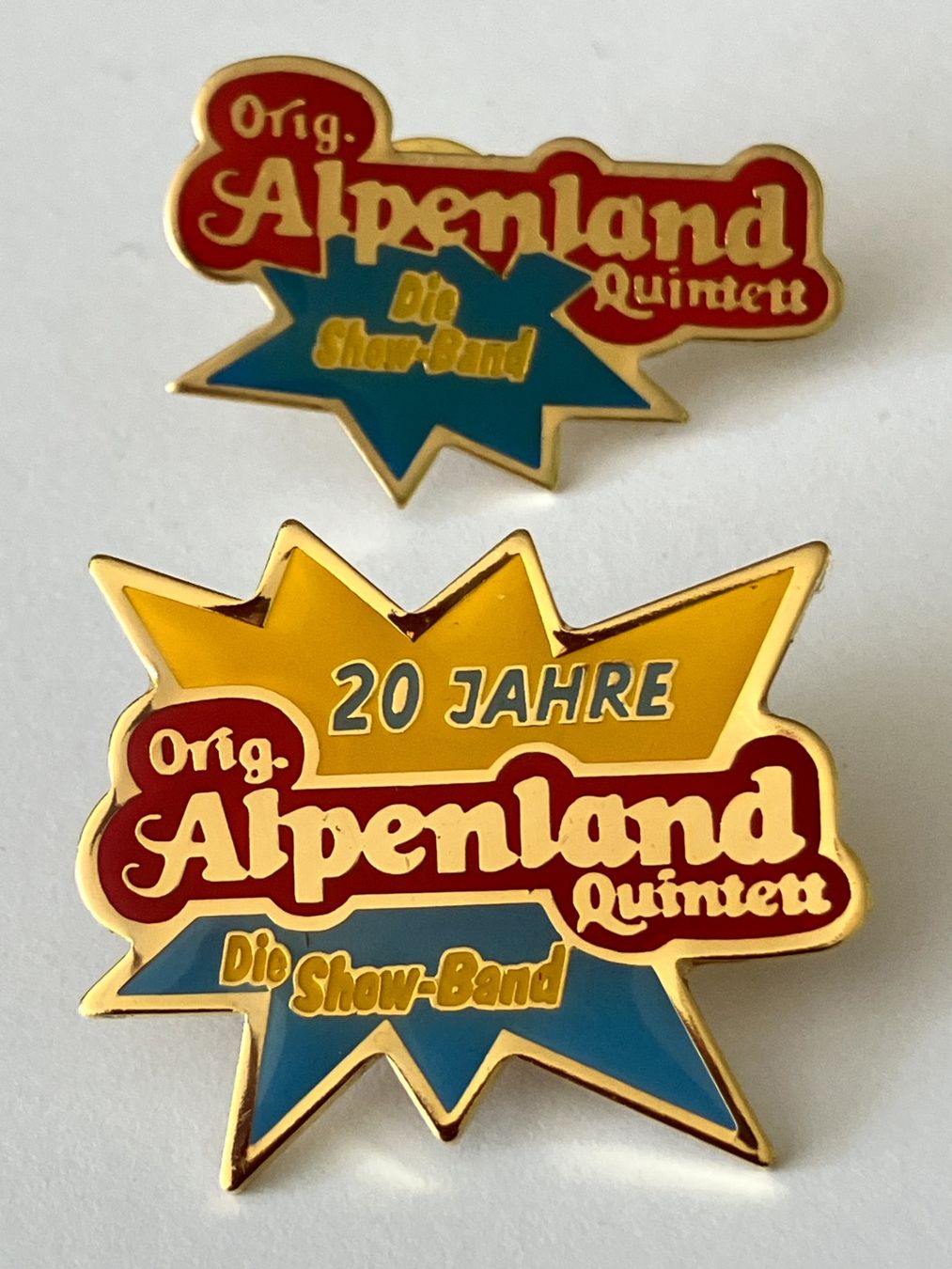 Placchette & Badge: 2 Pin Alpenland Quintett – Usato da Basel venduto da djwwpp