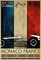 Blechschild-85 YEARS MONACO GRAND PRIX