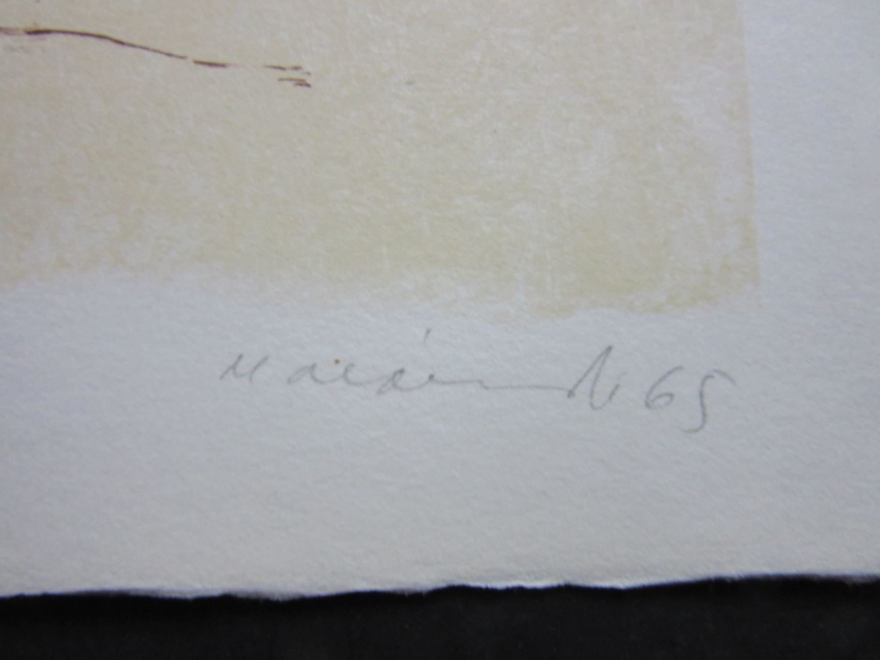 Grafica & Litografie: MIGELE MAINOLI LITHOGRAPHIE SIGNIERT NUMMERIERT – Usato da Gersau venduto da grafik-kunst 2