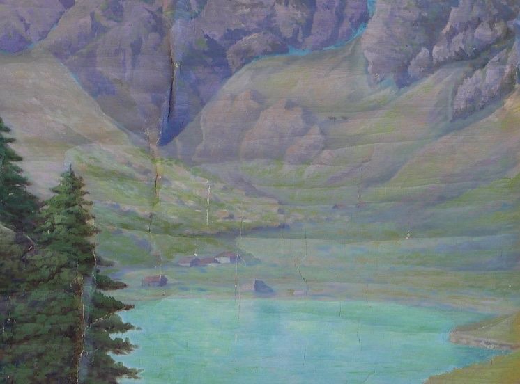 Dipinti: Seealpsee mit Rossmad ca 1900-1920 – Difettoso da Wolfhalden venduto da SecondAntique 2