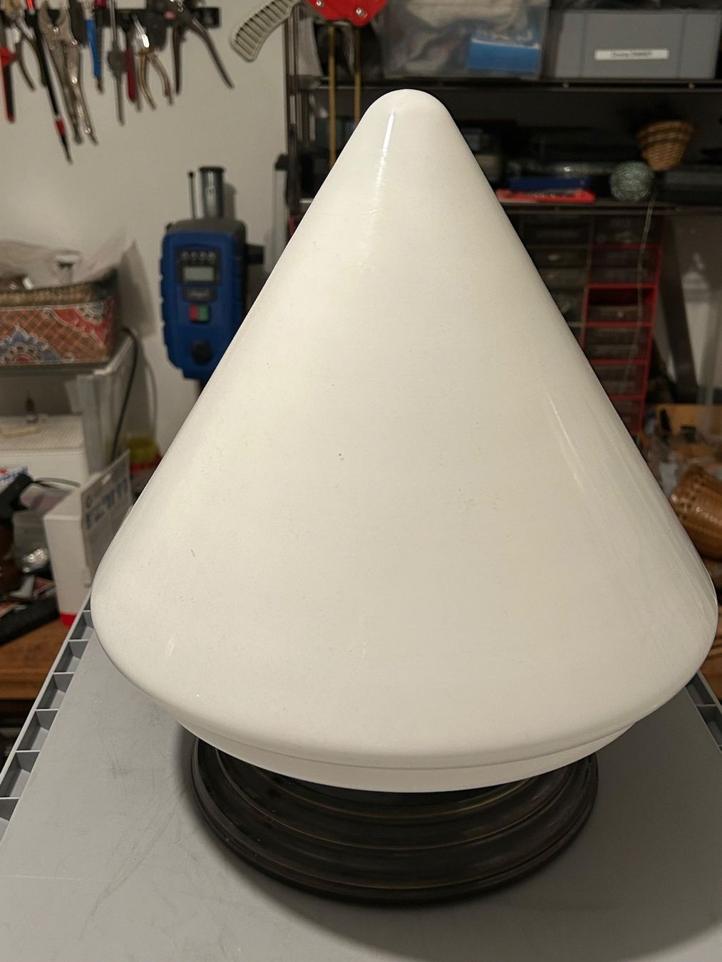 Lustres & lampes de plafonds: Art-Deco Deckenlampe mit patiniertem Messinghalter E27 – Neuf (Voir description) à St. Gallen par matasurf 2