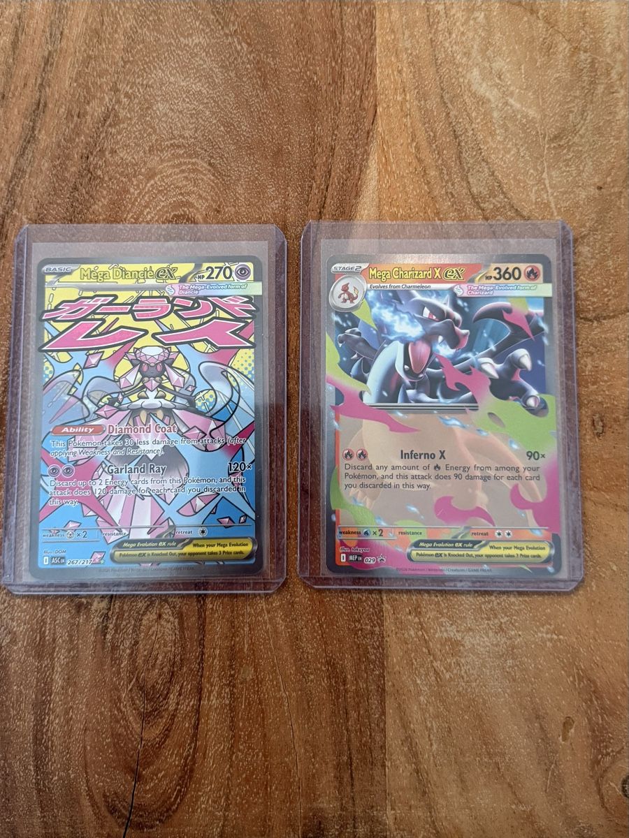 Pokémon Carte collezionabili: Mega Charizard X EX & Mega Diancie EX seltene Pokémon Karten – Nuovo (secondo la descrizione) da Wallisellen venduto da Henzoo94