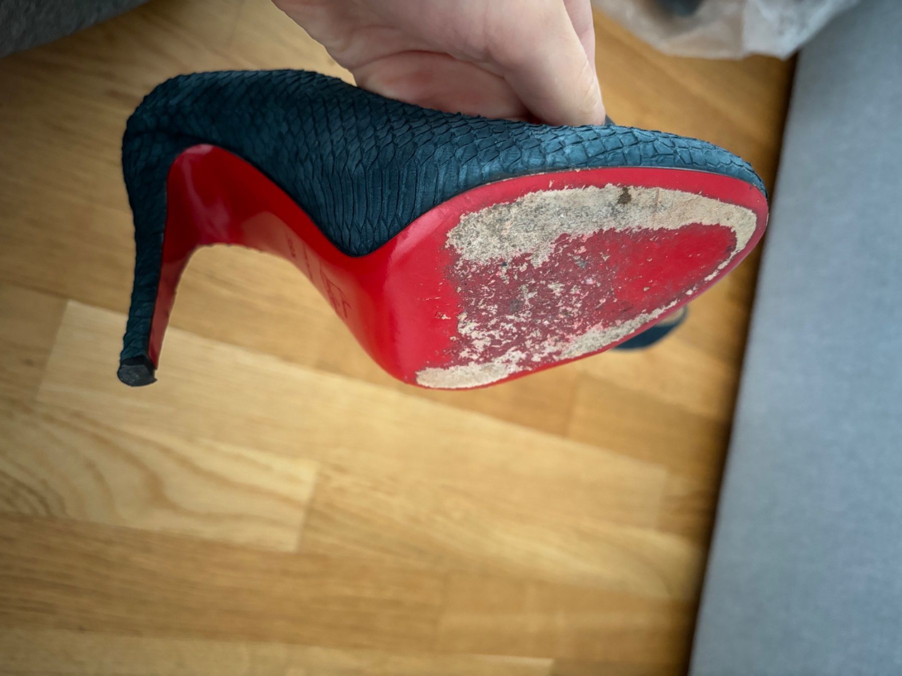 Christian Louboutin Scarpe da donna: Christian Louboutin blaue Highheels – Usato da Duebendorf venduto da tom_lp2m 4