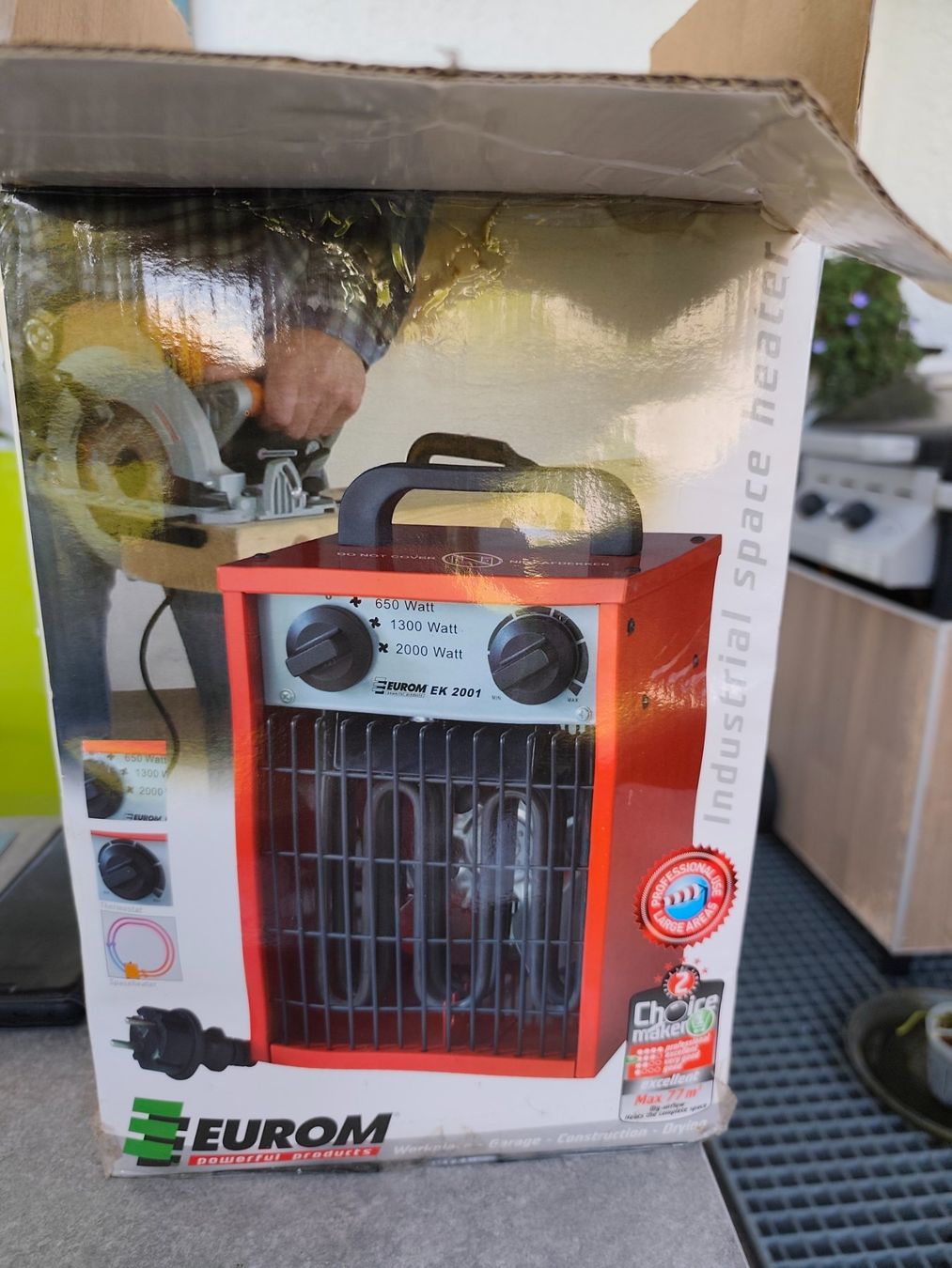 Radiatori: EUROM EK 2001 Heizlüfter 2000W – Nuovo e nell'imballaggio originale da Eschenbach LU venduto da Orchi 2