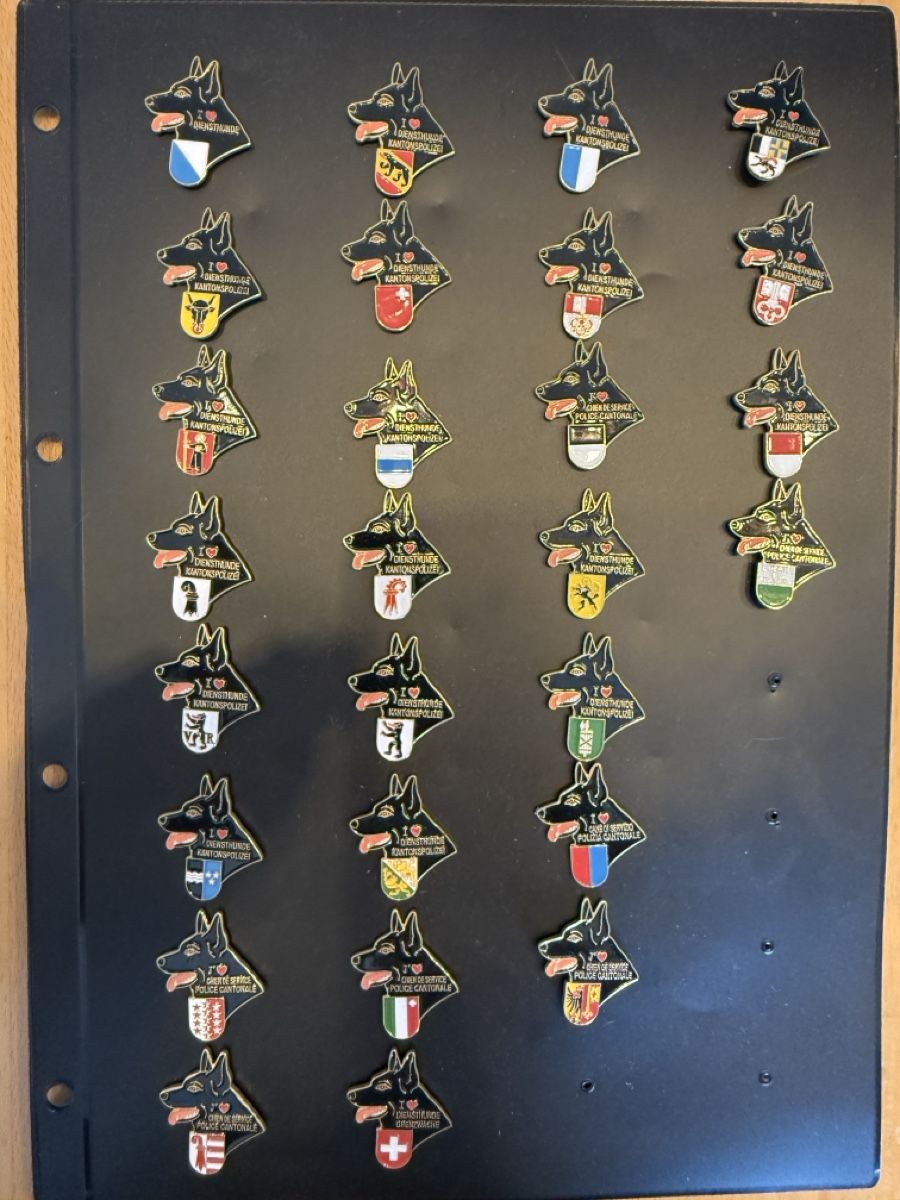 Placchette & Badge: Exklusive Sammlung Diensthunde Kantons Polizei Pins! – Usato da Bad Zurzach venduto da chr_wkq8