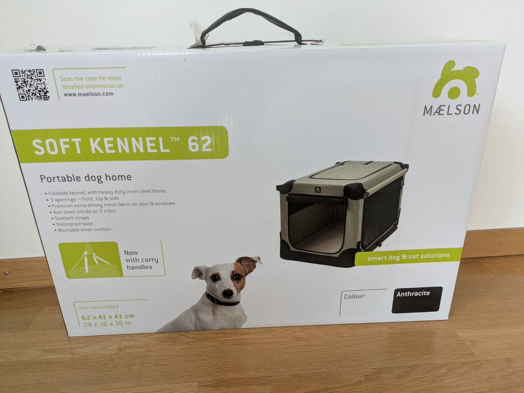 Cucce & Letti: Maelson Transportbox Soft Kennel, Gr. 62 Anthrazit – Nuovo e nell'imballaggio originale da Rorbas venduto da nin_2kwx