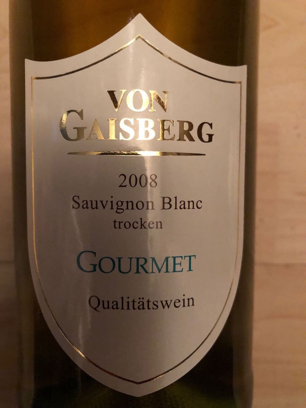 Vino: Gaisberg, Sauvignon blanc, 2008 – Nuovo e nell'imballaggio originale da Wald ZH venduto da mlnt