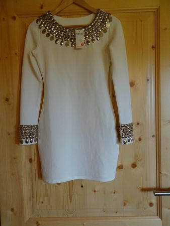 NEUES, wunderschönes Kleid weiss Gr. XS - 240607
