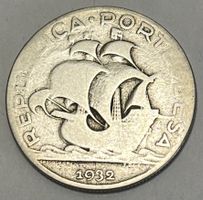 5 Escudos - Zweite Republik - Portugal - 1932 (Silber)