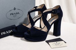PRADA Plateau Sandaletten Wildleder 39,5 zu Nile Odd Molly