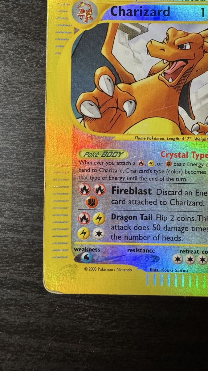 Pokémon Sammelbilder & Trading cards: Crystal Charizard Holo reverse 146/144 Skyridge  – Gebraucht aus Belprahon von Rob_ain 4