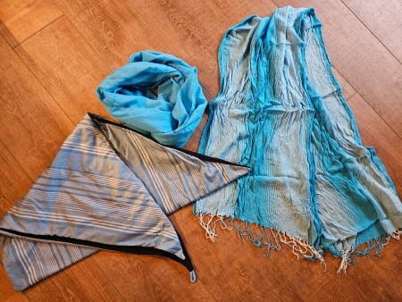 Schal Set blau