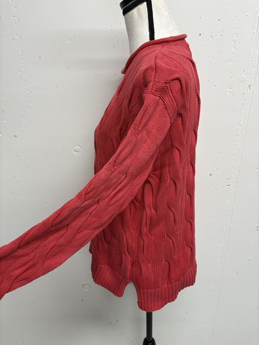Polo Ralph Lauren Pullover & Sweatshirts: Polo Ralph Lauren Pullover Gr. M rot Baumwolle Zopfmuster – Gebraucht aus Regensdorf von secondchancefashion 1