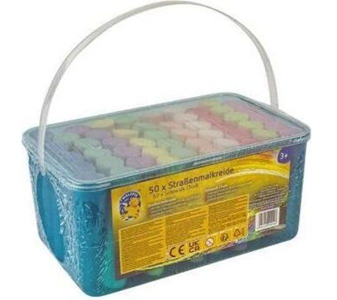 Spielzeuge: 50 Stk. Strassen Kreide im Eimer – Neu und originalverpackt aus Oensingen von Liquidations-Shop 1