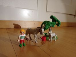 Playmobil Esel mit Fohlen