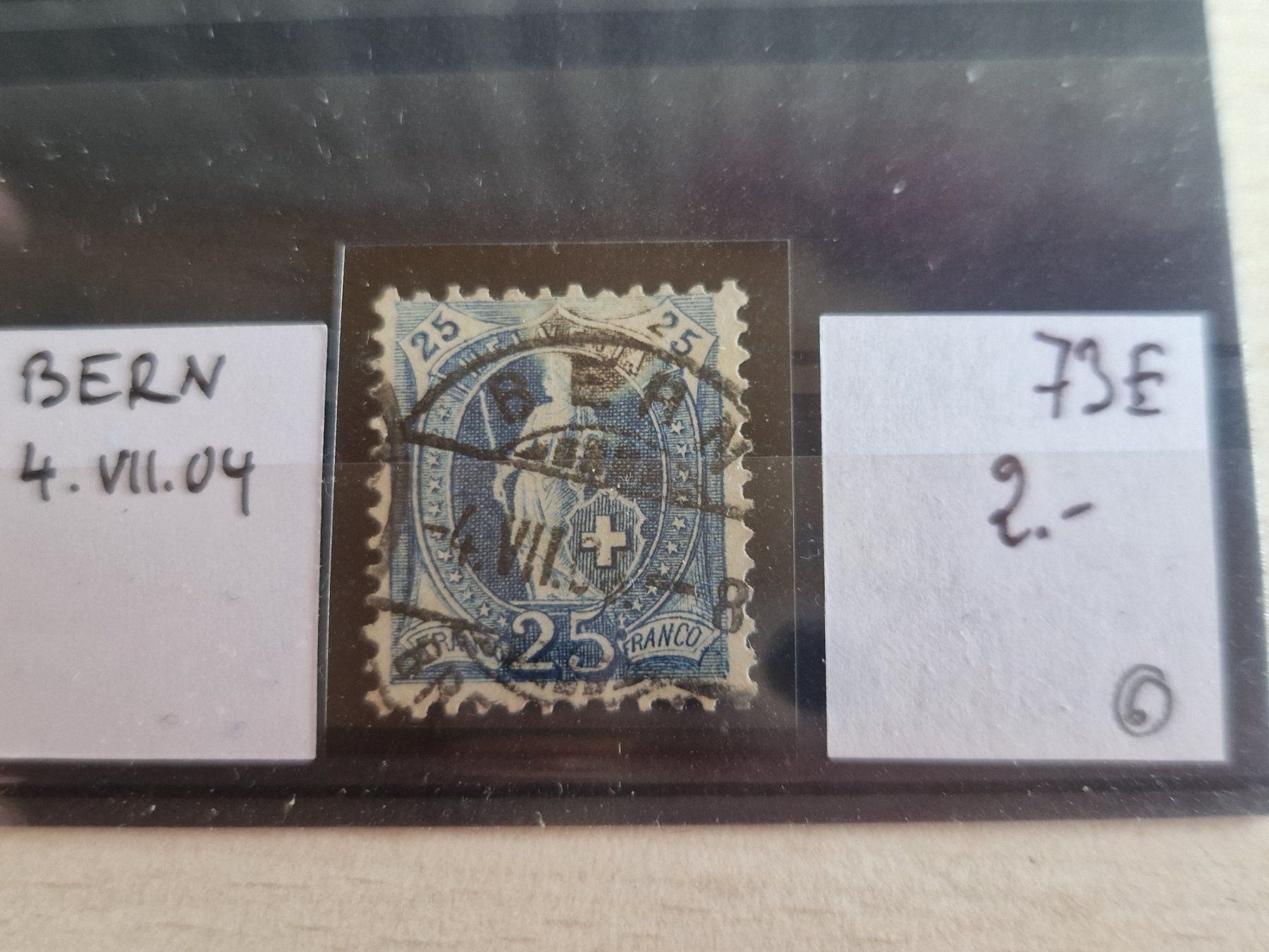 Tous les timbres: Stehende 73E, 5St., verschiedene Plattenfehler, ab 1.- – D'occasion à Burgdorf par Glossy01 5