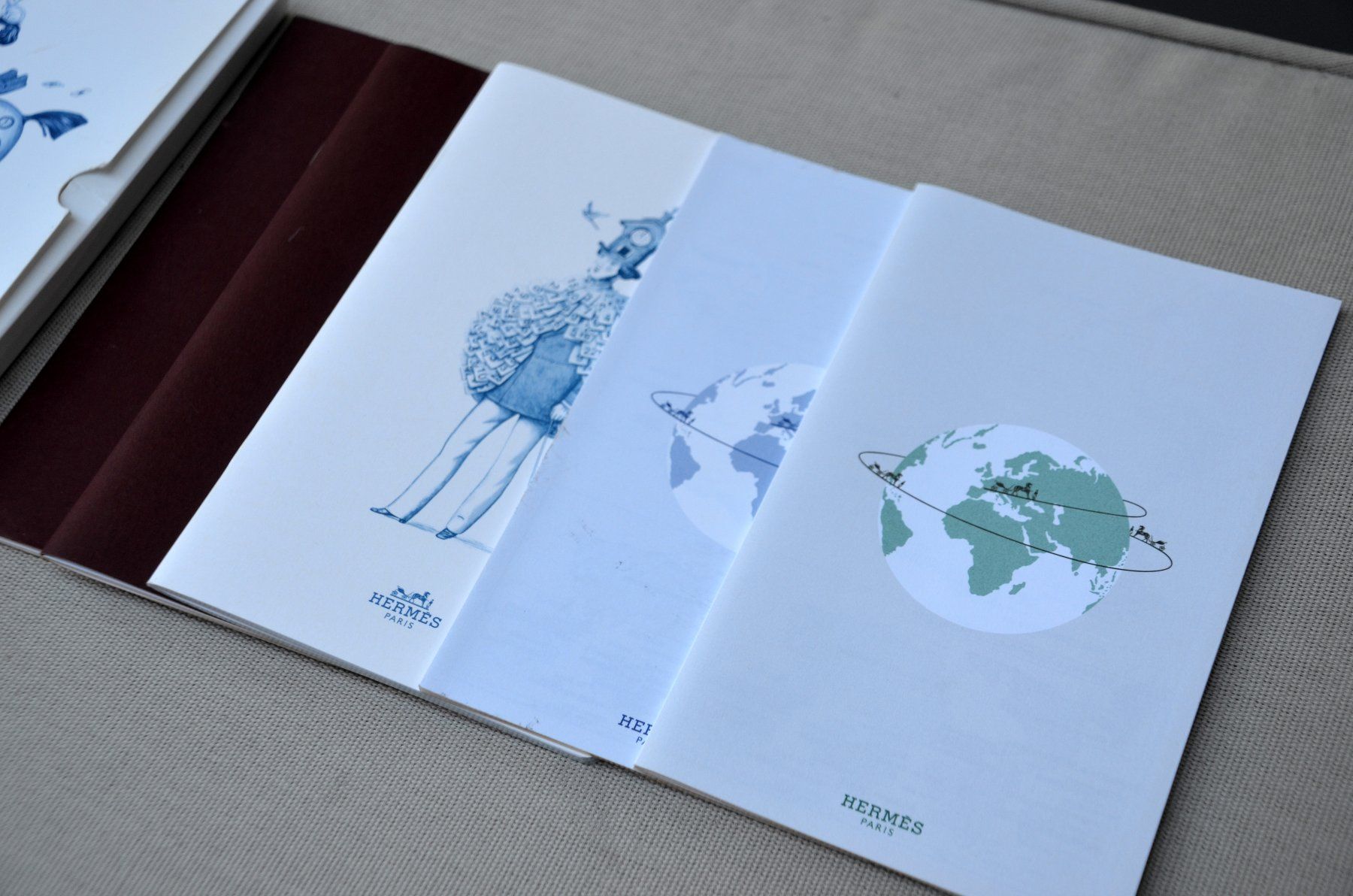 Hermès Schreibblöcke: Hermès Jahrestagebuch / Annual agenda notebook – Gebraucht aus Collonges von Auganien 4