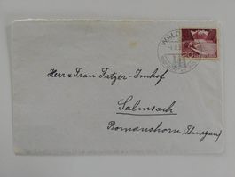 Briefmarke 1955 Helvetia 20 Grimsel Stausee / Schweiz Suisse