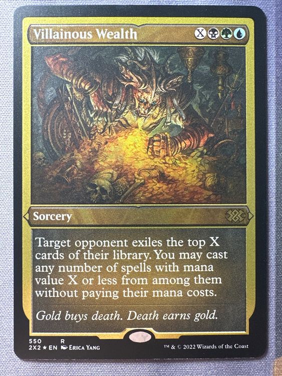 Villainous Wealth ETCHED FOIL 550 Double Masters 2022 Kaufen auf Ricardo
