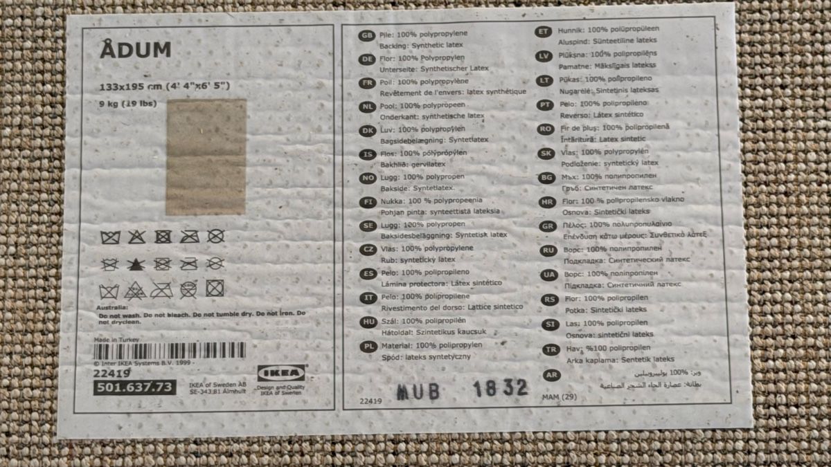 Ikea Tappeti: IKEA ÅDUM rug/Teppich beige – Usato da Aesch LU venduto da HSchnitzler 1