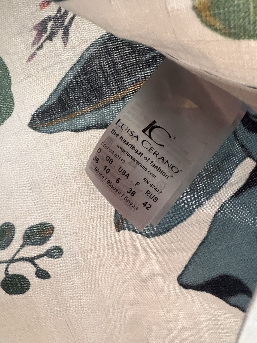 Luisa Cerano Chemisiers: Bluse Luisa Cerano, Gr. 36, Leinen  – D'occasion à Solothurn par Brini06 2
