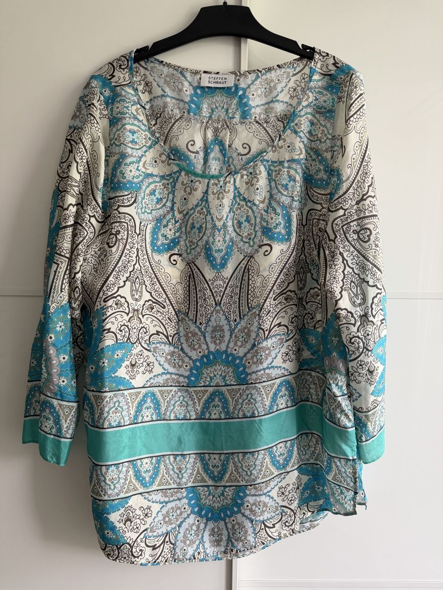 Steffen Schraut Camicette: Steffen Schraut Seiden Bluse, Gr. 42, Sommer Top! – Usato da Winterthur venduto da marisole4