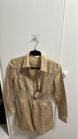 Blouse beige MAJE à manches longues, taille S