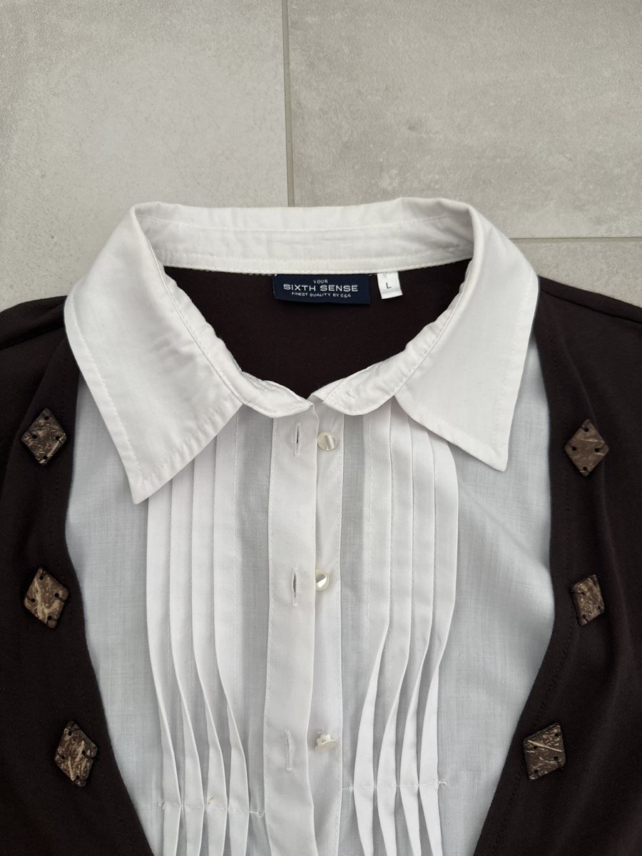 Camicette: Damen Bluse braun – Usato da Zug venduto da Hehe 1