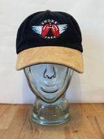 Vintage Y2K Cap Leder Visor Smoke Free Swiss Made