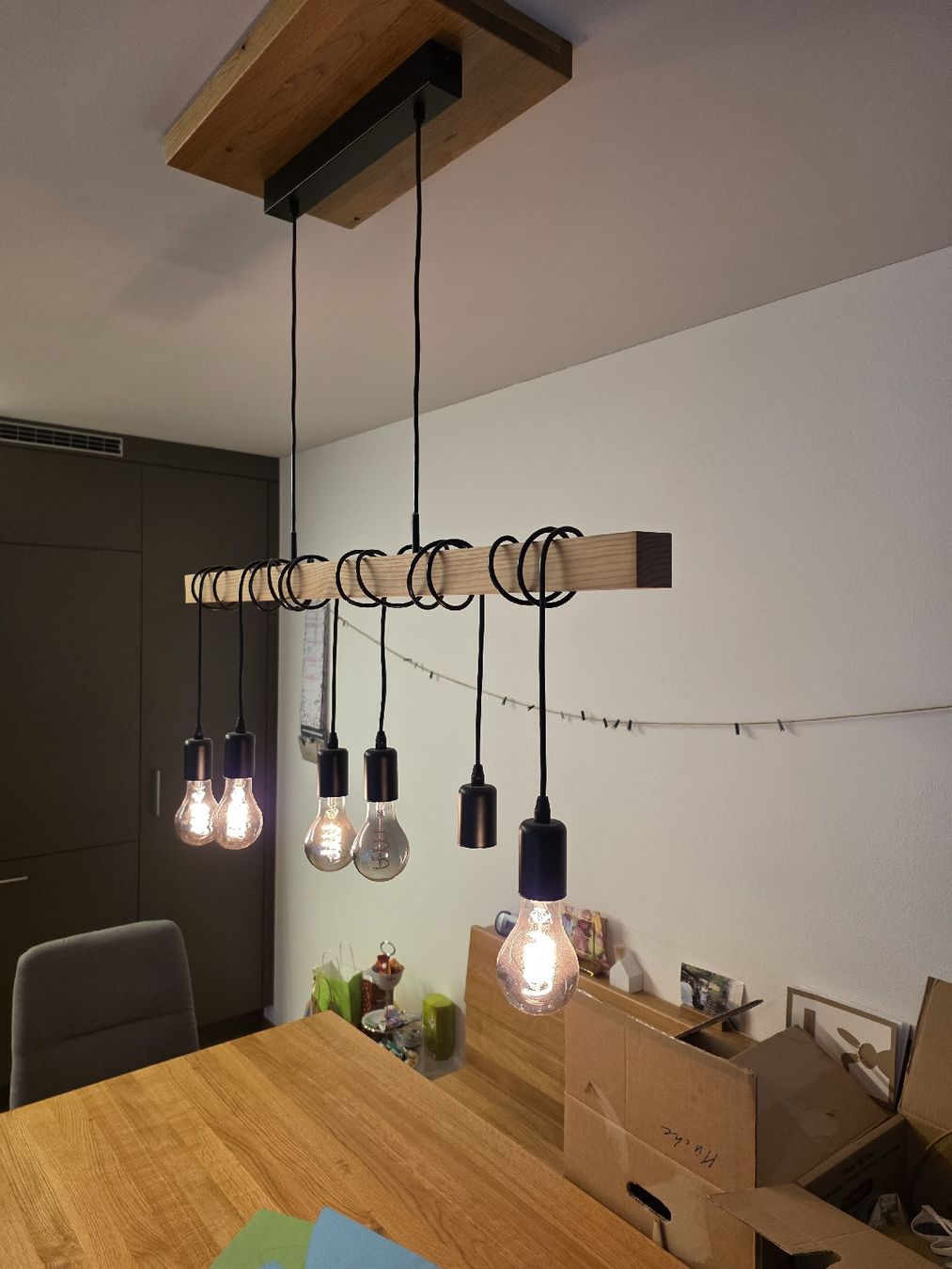 Lustres & lampes de plafonds: Pendelleuchte Holz – D'occasion à Mels par RiffRaff93 2