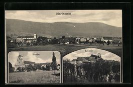 Mariastein, Panorama, Kirche und Kloster