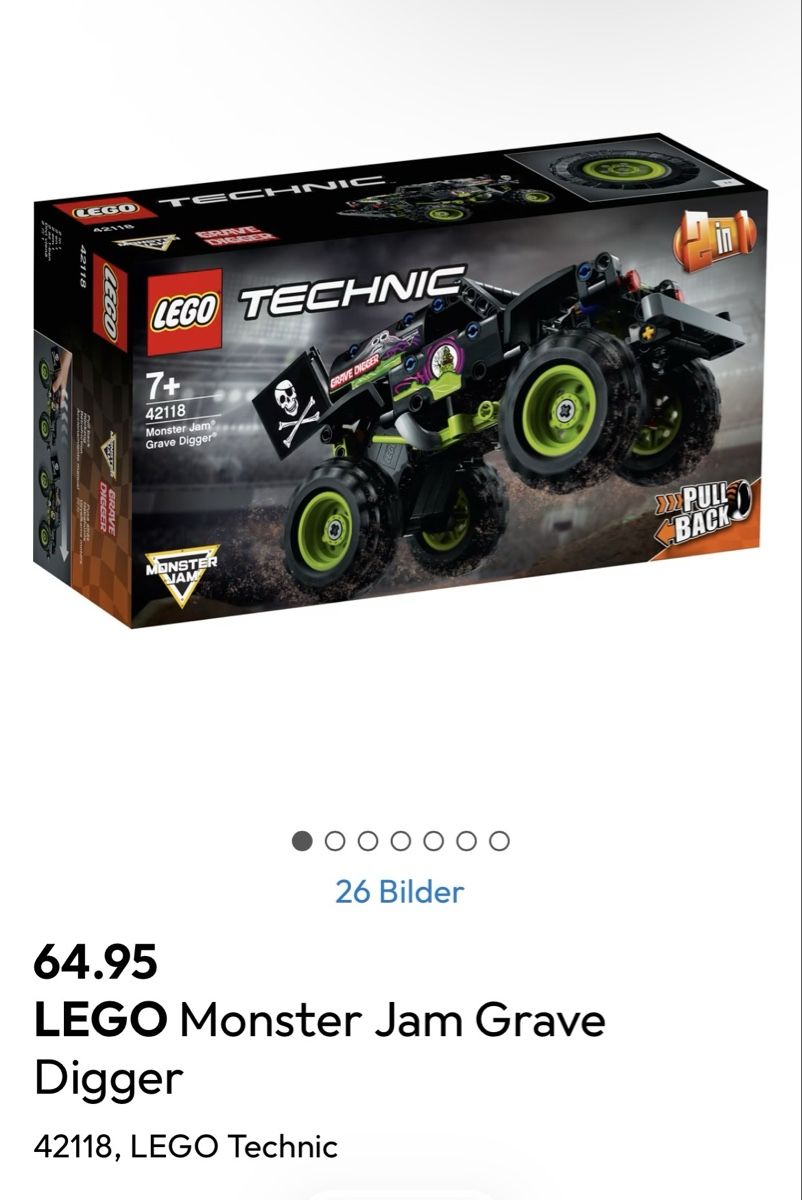 Technics Kit di costruzioni: Lego Technic Monster Jam Grave- NEU und ungeöffnet – Nuovo e nell'imballaggio originale da Henau venduto da Lucy1979