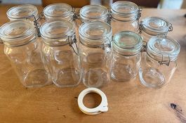 Einmachgläser 10 (7x 1,5L & 3x 1L)