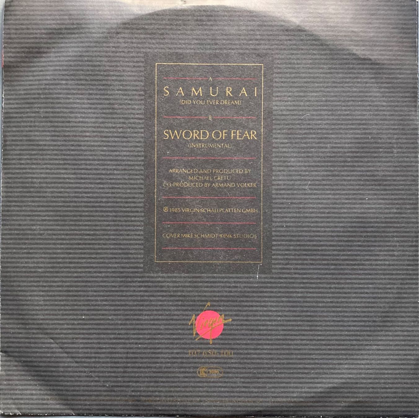Dischi in vinile: CRETU - SAMURAI (ENGLISH VERSION) – Usato da Poliez-Pittet venduto da Newtown-Records 1