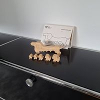 Naef Dachshundfamilie Nr. 9231 Design Sabu Oguro in OVP