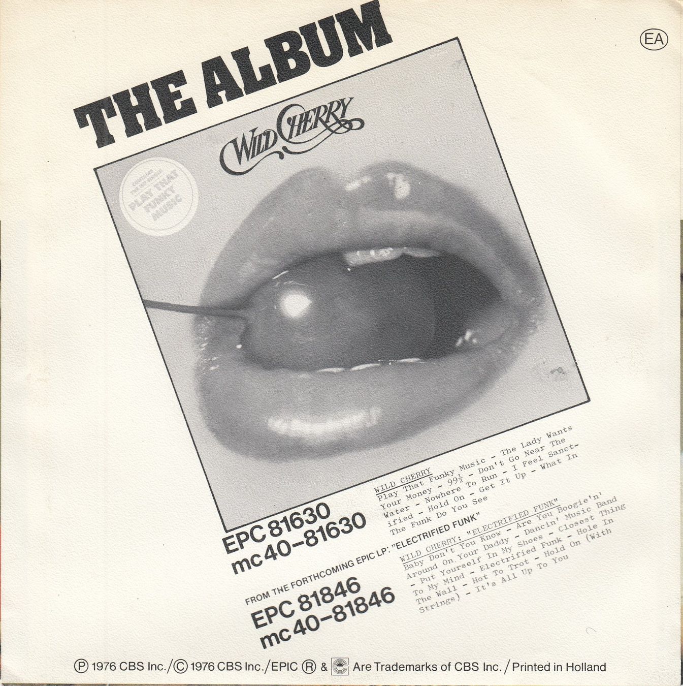 Schallplatten: Wild Cherry Vinyl Single 1977 – Gebraucht aus Volketswil von Abcrecords 1
