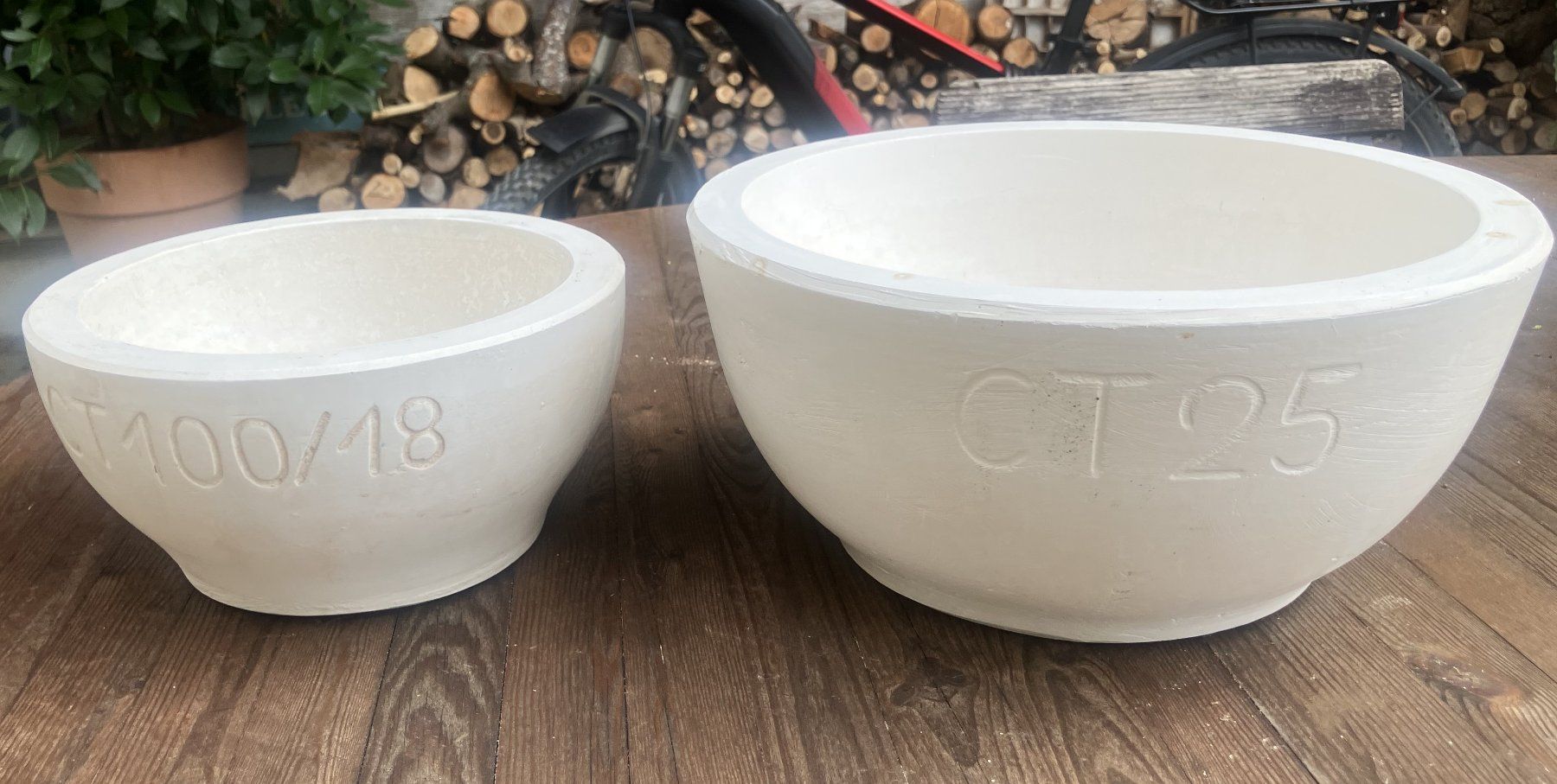 Kit bricolage: 2 Gipsformen Halbkugel 25 CM und 18 CM – Usato da Wimmis venduto da Hemotoni1