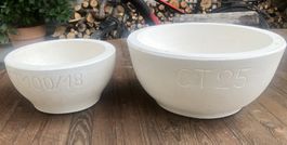 2 Gipsformen Halbkugel 25 CM und 18 CM