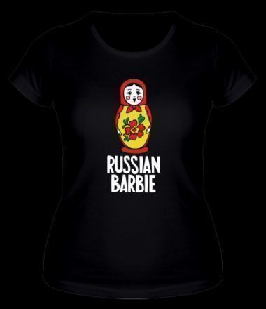 T-Shirt "Matrjoschka" Schwarz