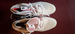 Adidas Basketballschuhe Dame 8 weiss rot gebraucht Zustand