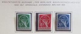 Nr. 68-70, Berlin Satz, Währungsmarken feiner Falz Kt.130.-